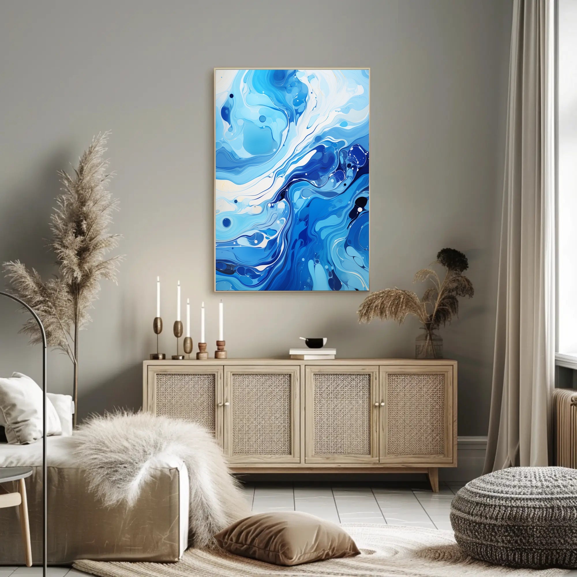 Oceanic Whirl Poster