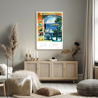 Côte DAzur Artistic Impression Poster