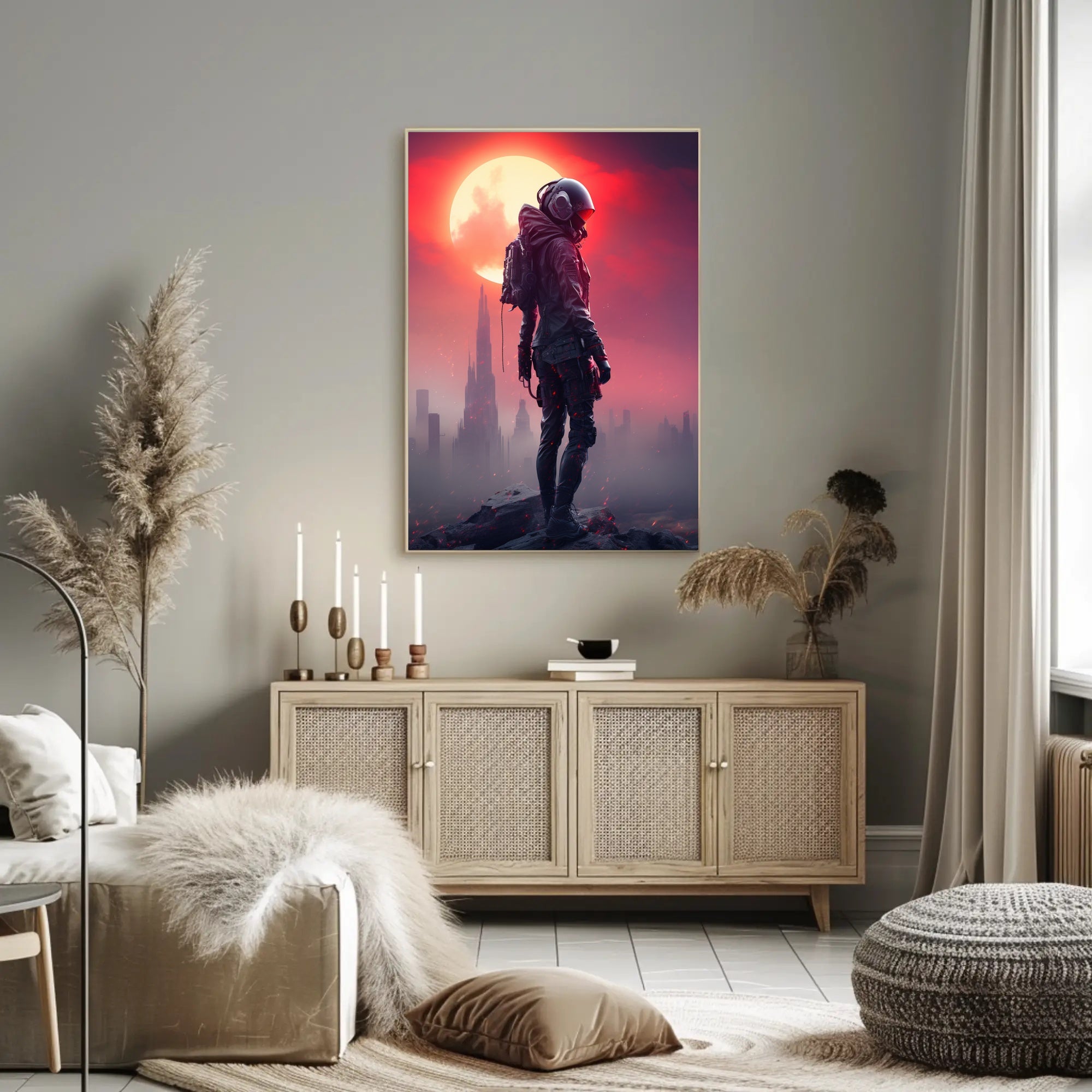 Futuristic Sentinel Poster PosterGoat
