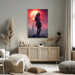Futuristic Sentinel Poster PosterGoat