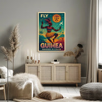 Fly Guinea Wander In Color Poster