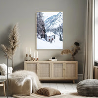 Winter Retreat in the Mountains Poster