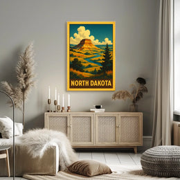 North Dakota Landscape Poster