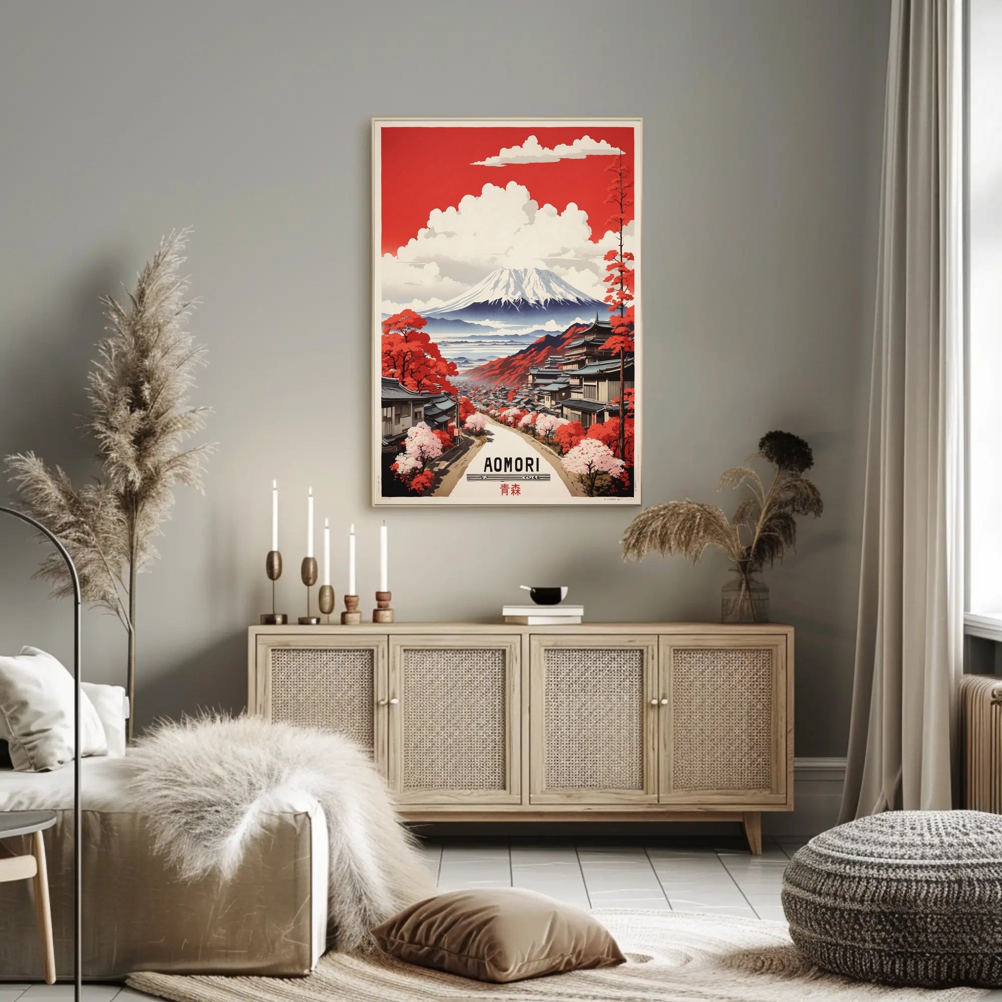 Traditional Aomori Scene Japanese Travel Poster
