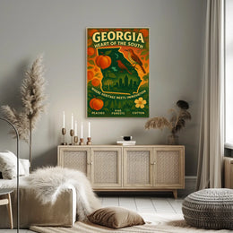 Georgia Heart Of The South Poster