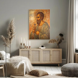 Religious Iconography Art: Byzantine Serenity Cultural Poster