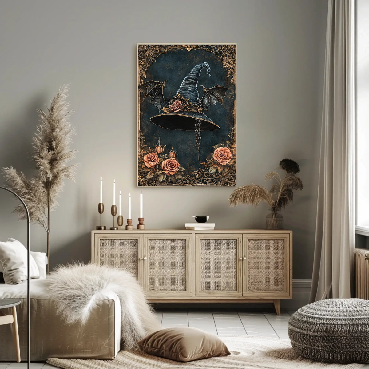 Witch's Hat Gothic Enchantment Artistic Pop Culture Poster