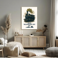 Woodward Ave Steam Engine Poster Poster