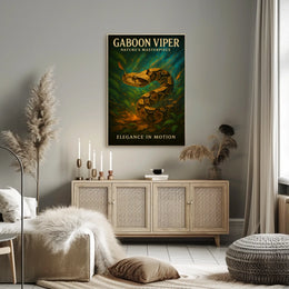 Gaboon Viper Natures Masterpiece Poster