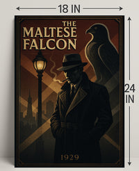 The Maltese Falcon Noir Film Poster Pop Culture Poster