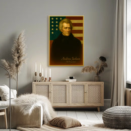 Andrew Jackson Vintage Patriotic American History Poster