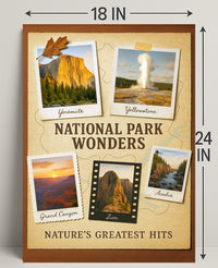 National Park Wonders Poster PosterGoat
