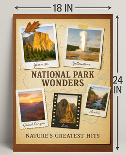 National Park Wonders Poster PosterGoat