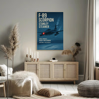F-89 Scorpion Cold War Jet Art Print Military Poster