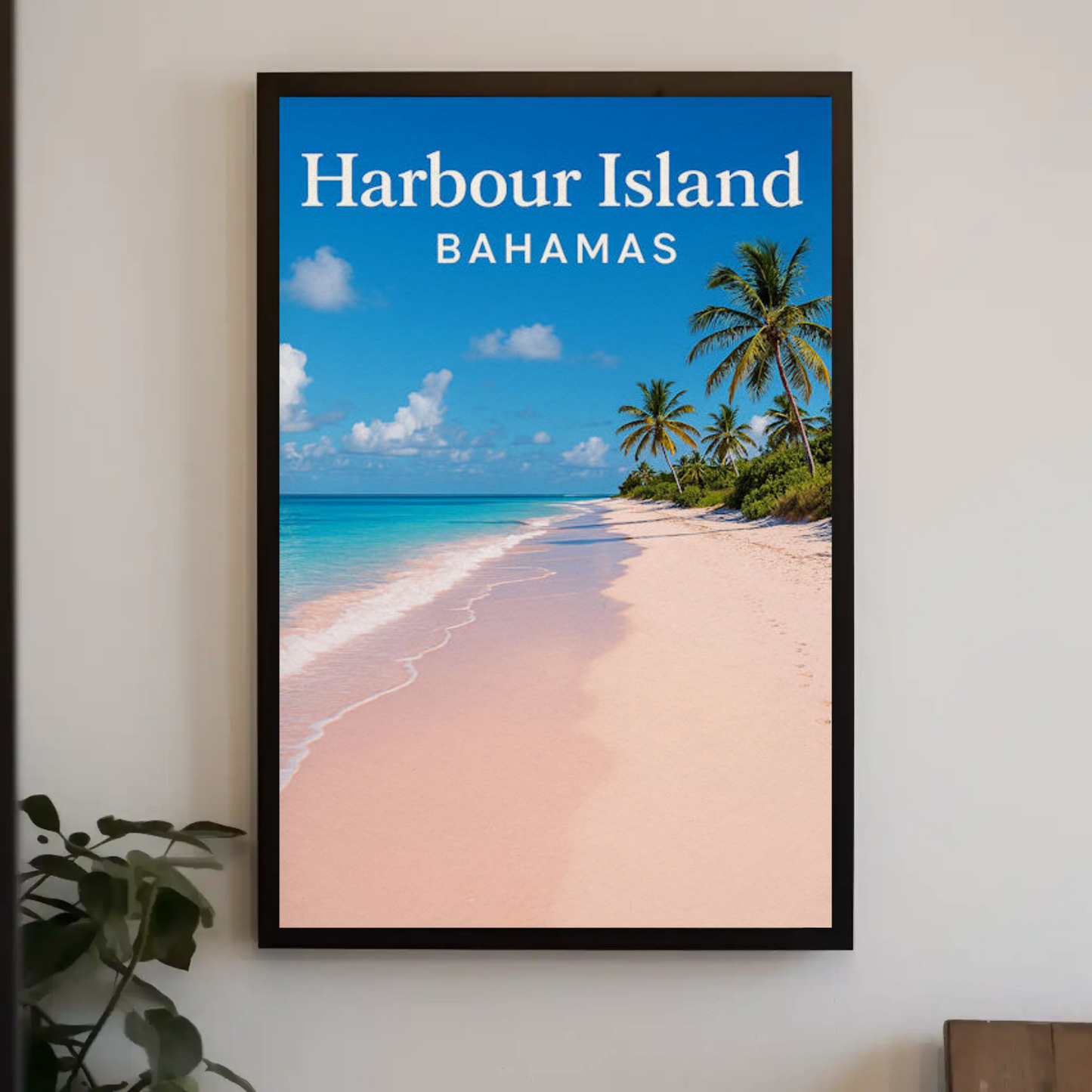 Harbour Island Bahamas Pink Sand Beach Paradise Poster