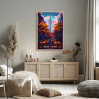 New York City in Autumn Poster
