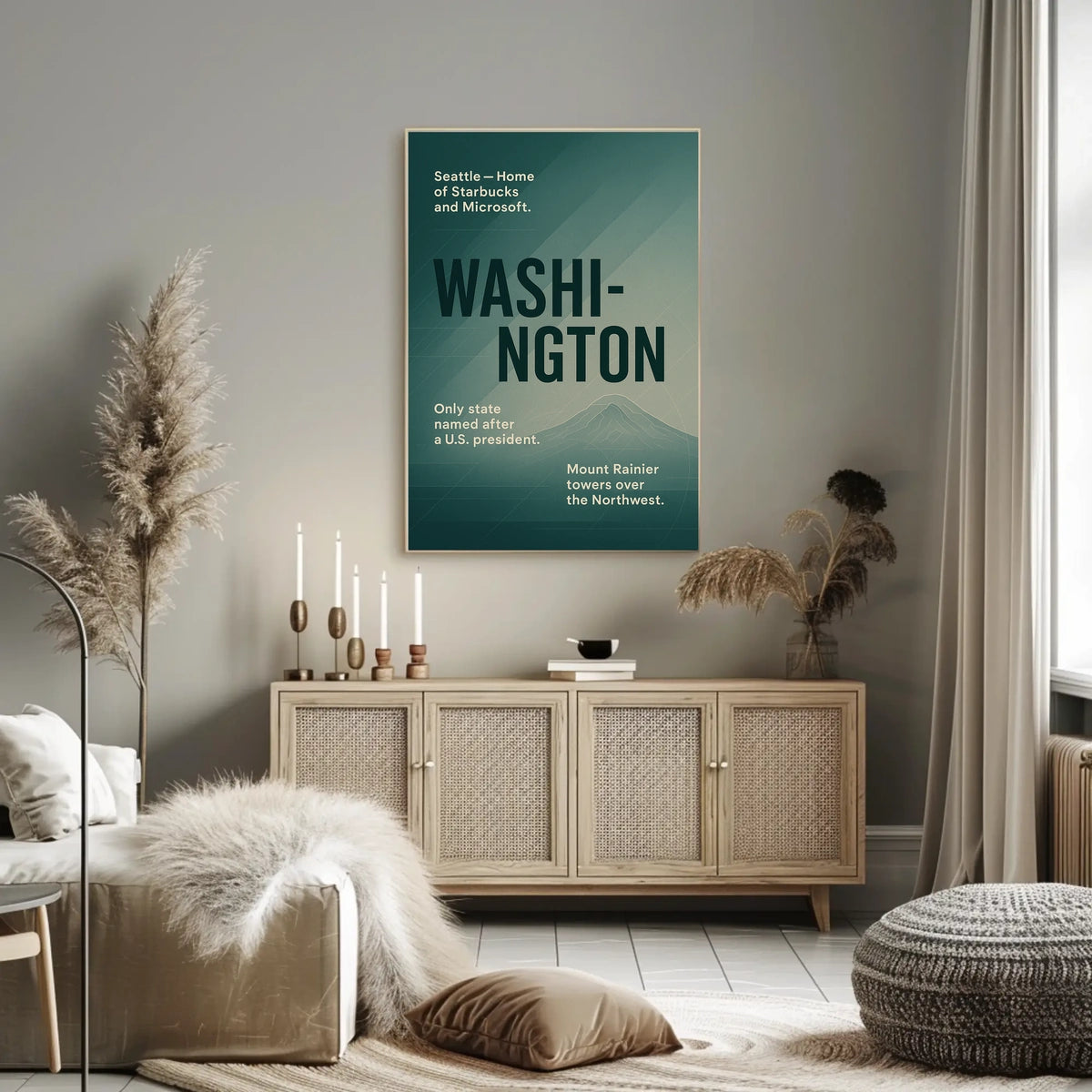 Washington A Tribute To The Evergreen Poster