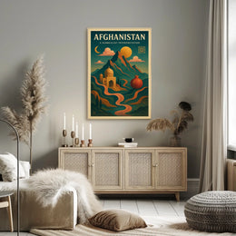 Afghanistan A Surrealist Interpretation Poster