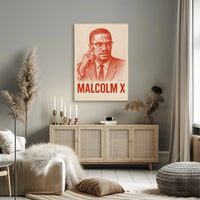 Malcolm X Iconic Leader Poster