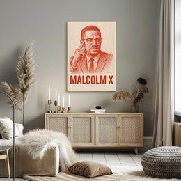 Malcolm X Iconic Leader Poster