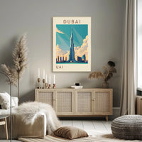 Iconic Skyline of Dubai Poster