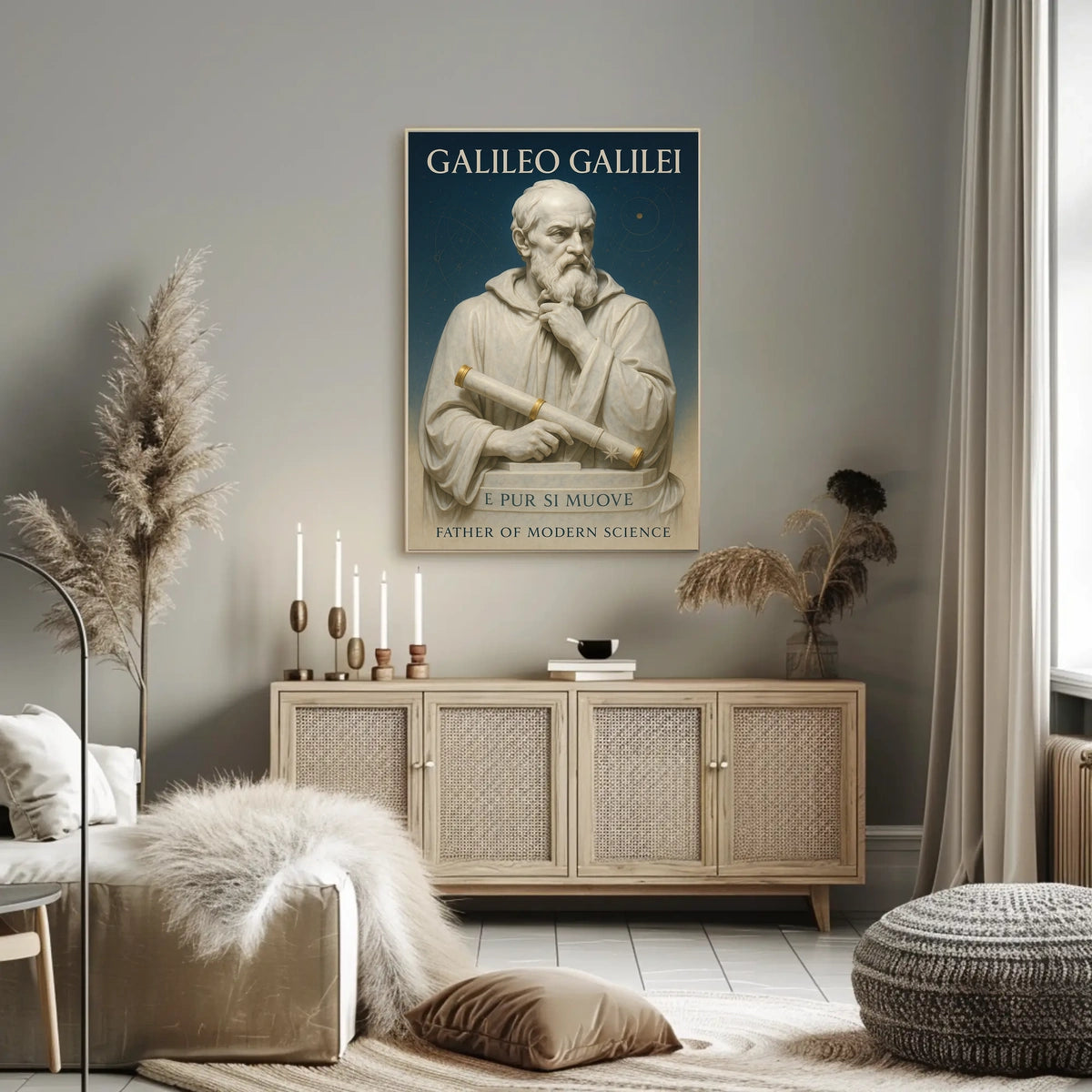 Galileo Galilei Father Of Modern Poster