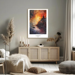 Ganges at Sunset Poster PosterGoat