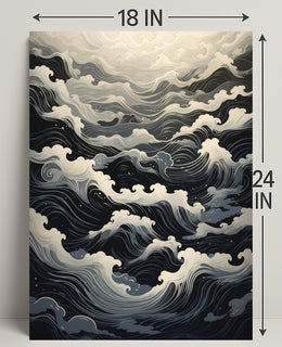 Ocean Waves A Serene Journey Poster PosterGoat