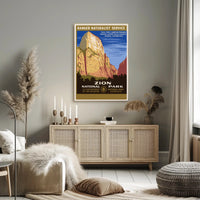 Zion National Park Explore Nature Poster PosterGoat