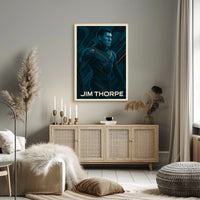 Jim Thorpe Iconic Athlete Poster