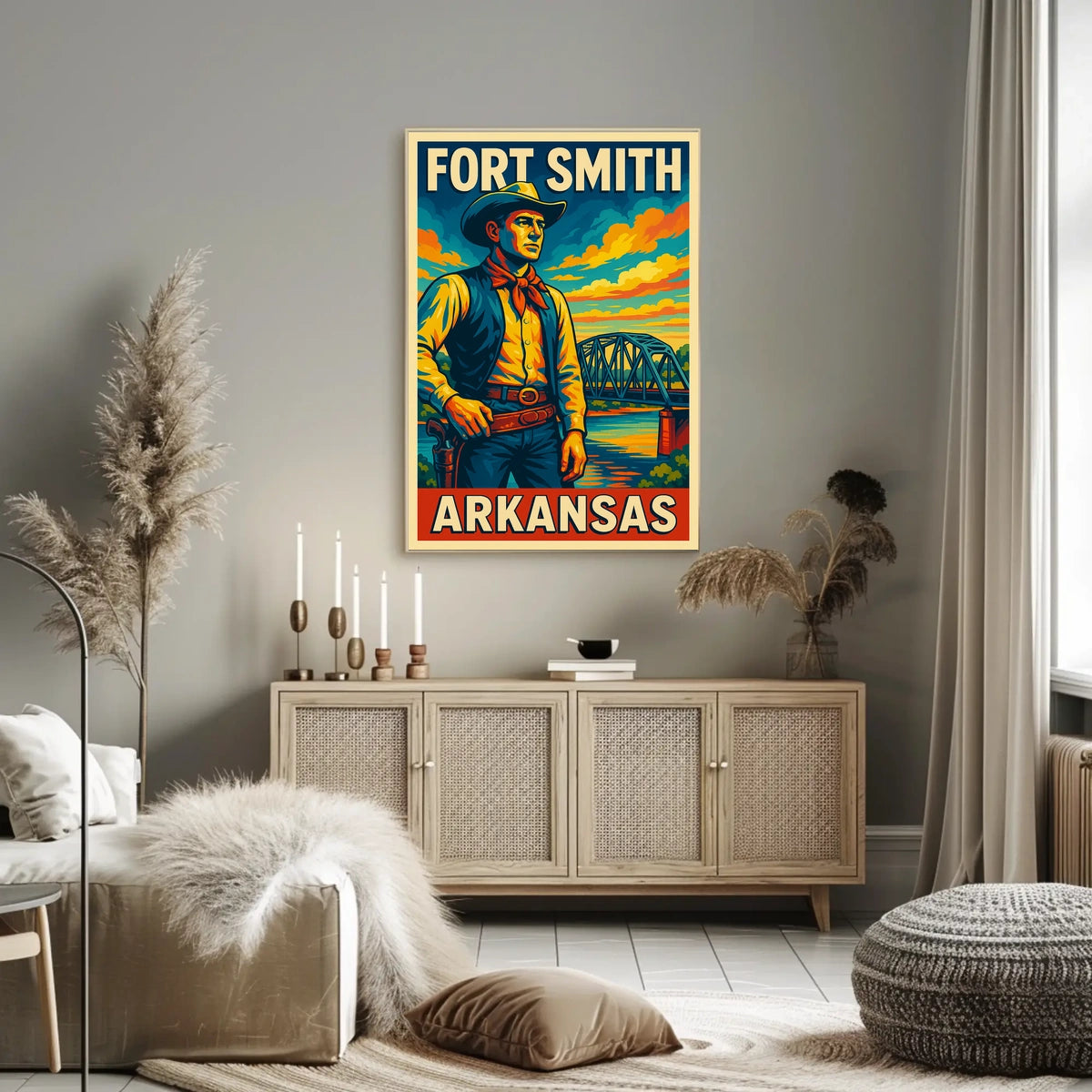 Fort Smith, Arkansas Western Heritage Poster