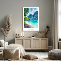 Koh Phi Phi Tropical Paradise Travel Poster PosterGoat