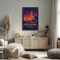 Oklahoma Heartbeat of the Prairie Poster