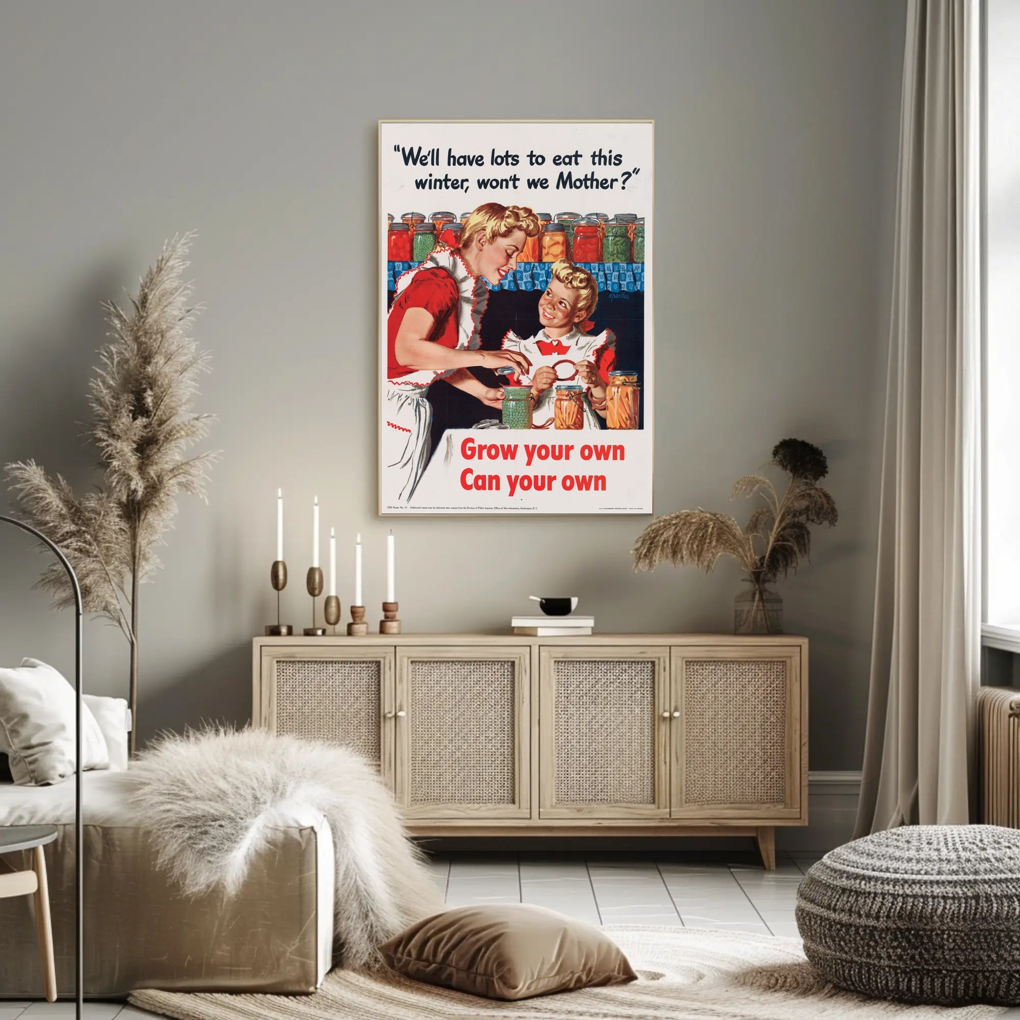 Home Canning Vintage Art: WWII Propaganda Poster PosterGoat