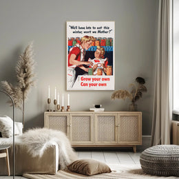 Home Canning Vintage Art: WWII Propaganda Poster PosterGoat