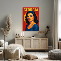 Georgia A Vibrant Portrait Poster