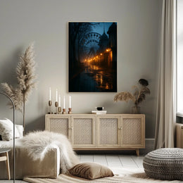 Eerie Carnival Night Poster
