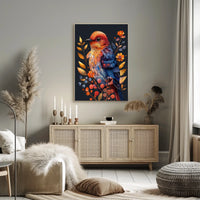 Vibrant Bird Illustration Poster