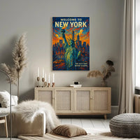 New York Cityscape Art Print - Urban or Cityscape Poster PosterGoat