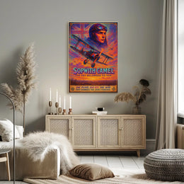 Sopwith Camel Aviation Poster: Bold Historical & Nostalgic Art