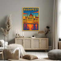 Budapest Architectural Art Poster
