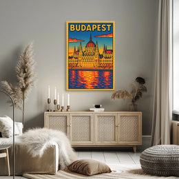 Budapest Architectural Art Poster