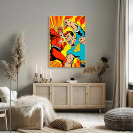 Epic Superhero Showdown Poster