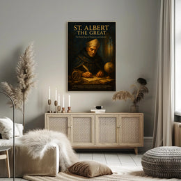St. Albert the Great Patron Saint of Scientists and Scholars Poster PosterGoat