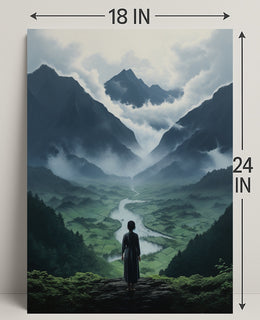 Serenity In The Mountains Poster
