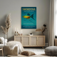 Swordtail Fresh Water Marvel Poster