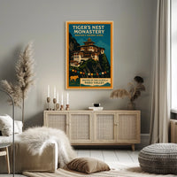 Tigers Nest Monastery Bhutans Sacred Jewel Poster