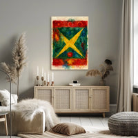 Abstract Watercolor Composition Poster