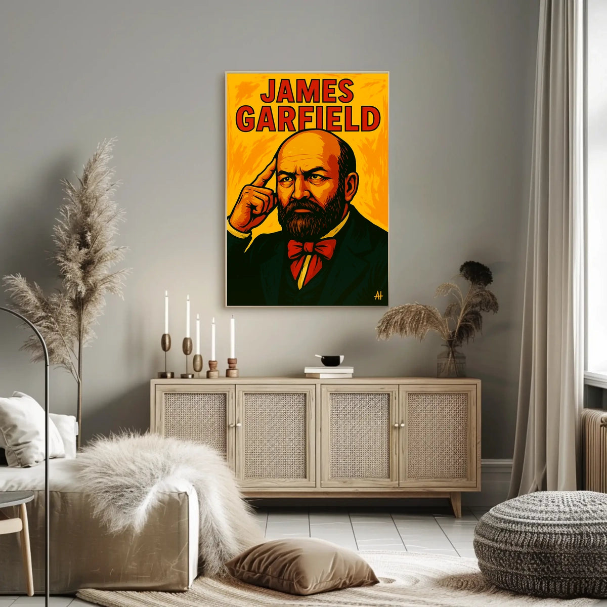 James Garfield Heritage Portrait Wanderlust Decor Poster
