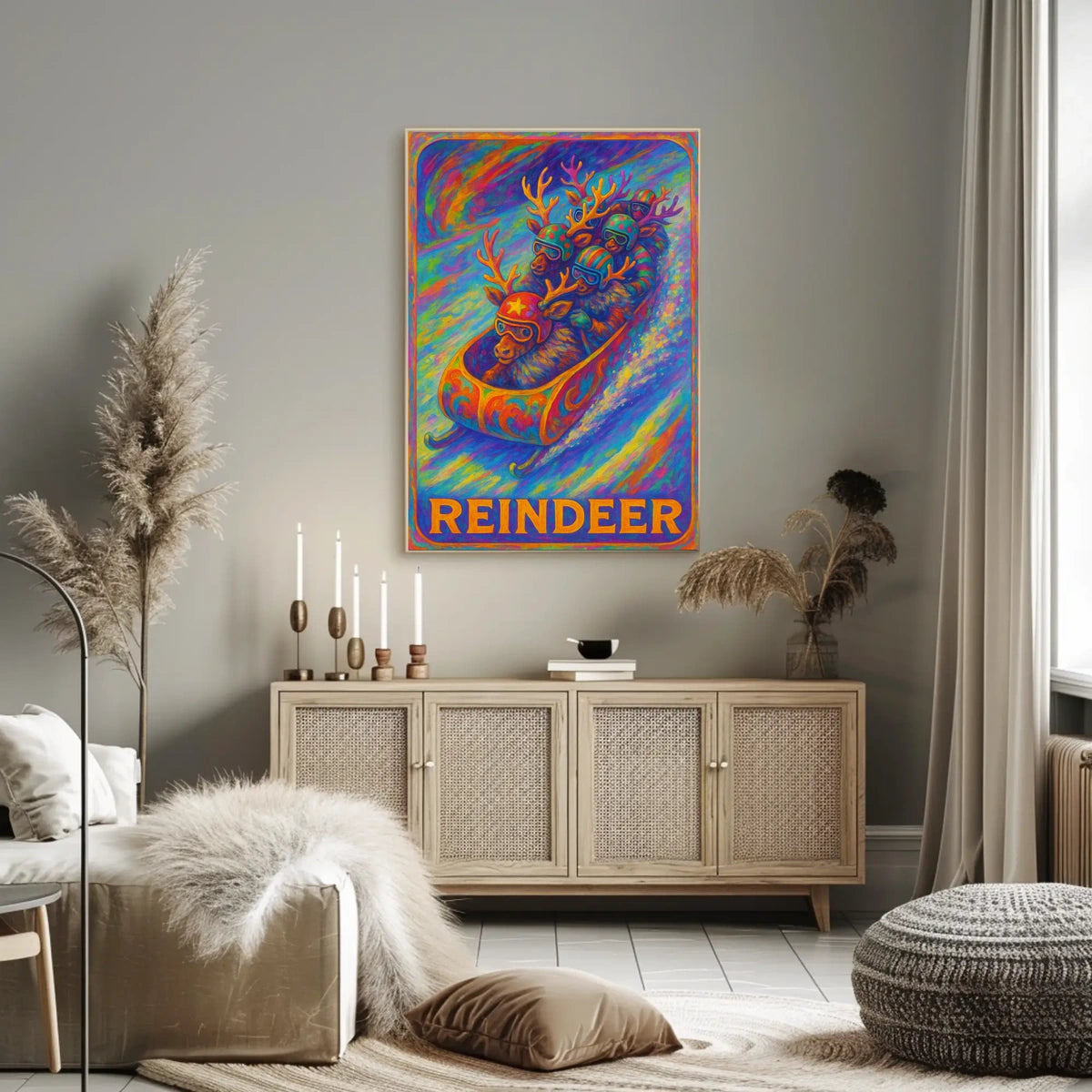 Reindeer Racing Adventure Poster